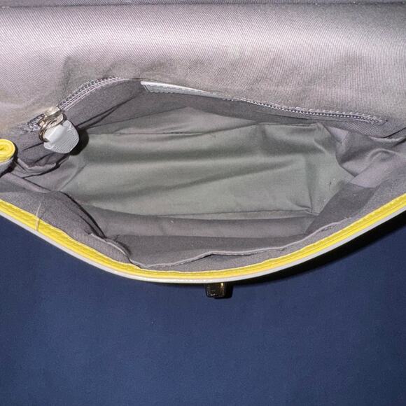 Coach Legacy Willis Gray and Yellow Shoulder Bag - Picture 9 of 9